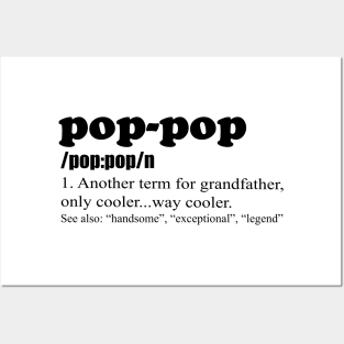 Pop Pop Definition Funny Gift For GrandFather Tees Posters and Art